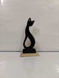 Gato de madera, animales de madera - Product Image 4