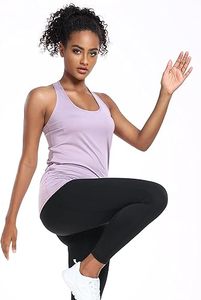<b>Women</b> Tank <b>Top</b> Front Logo Sport Tank <b>Women's</b> Athletic Dry Fit <b>Compression</b> Sports Tank <b>Tops</b> Sleeveless <b>Tops</b> - Product Image 5