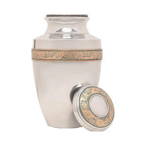 Handmade <b>Large</b> Adult Size Mosaic Aluminium Glass Cremation <b>Urn</b> Colorful Finished Individual Ceramic Tiles Unique Funerals Supply - Product Image 1