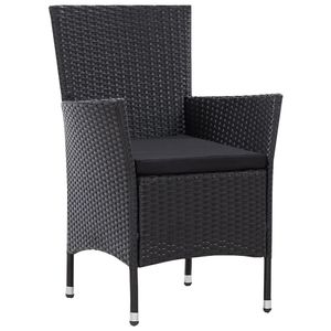 Ensemble de jardin noir avec table et chaise - Product Image 5
