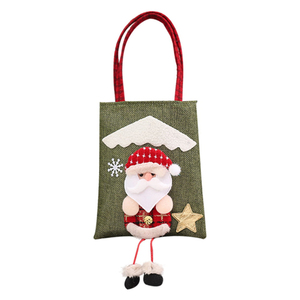 Sac fourre-tout de Noël personnalisé coton de haute qualité avec motif d'article de soie personnalisé lettre promotion pour IND pour l'exportation - Product Image 3