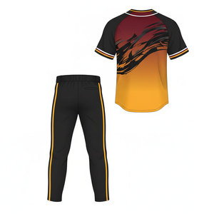 Uniforme de baseball pour hommes le plus vendu, logo personnalisé, tenue d'équipe, contraste de couleurs, fabrication professionnelle, polyester respirant de haute qualité - Product Image 3