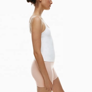 Wholesale Comfortable Slim Fit Pure Blank Adjustable <b>Spaghetti</b> <b>Straps</b> Shirt Summer <b>Tank</b> <b>Tops</b> Cotton Spandex <b>Tank</b> <b>Top</b> Women - Product Image 2