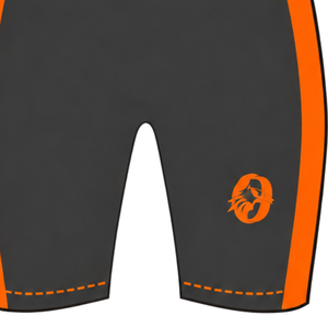 Maillot de compétition sans manches pour homme Orange et Charbon, uniforme de performance pour la course, personnalisable, vente en gros, pour équipes sportives - Product Image 6