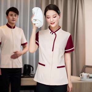Uniforme de Trabajo para Mujer, Túnica Cruzada, Uniforme para Personal de Limpieza de Hoteles, Spas de Belleza, Uniformes para Damas de Honor - Product Image 4