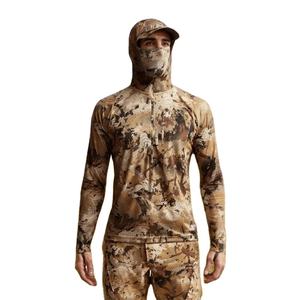 Sudadera con capucha de camuflaje digital informal para hombre, forro polar transpirable con diseño de gran tamaño, ropa de calle de otoño antiestática, Sudadera con capucha - Product Image 5