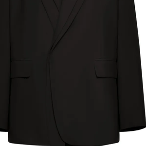 Blazer noir oversize pour femme, brodé, à bouton unique, 100 % coton, manteau long, couleur unie, mode, vente en gros, veste personnalisée, tenue - Product Image 6
