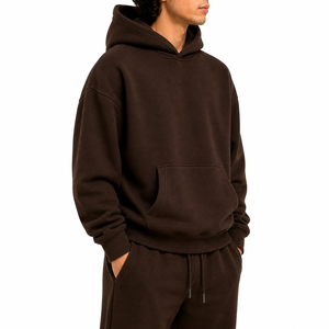 Conjunto Deportivo Personalizado para Hombre, Sudadera con Capucha de Felpa Técnica Extra Grande, 100% Algodón, Pantalones Deportivos Holgados - Product Image 3