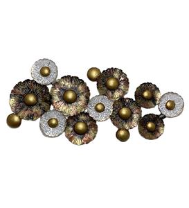 Luxe Style Nordique Hôtel Décoration Plante Thème Floral Or Métal Tenture En Aluminium Fer Art Chambre Et Bureau Mur Art - Product Image 1