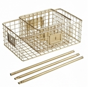 <b>Hanging</b> Metal <b>Wire</b> Storage <b>Baskets</b> Rectangle Modern Design Multi-Purpose Neatening Organizer For Home - Product Image 4