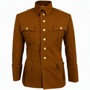Tunique de uniforme militaire allemande vintage de la Première et Deuxième Guerre Mondiale, camouflage élite, respirante, reproduction personnalisée en laine acrylique pour homme - Product Image 5