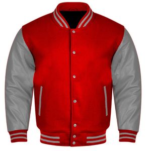 Collection de vestes bomber pour hommes, élégantes, respirantes, écologiques, style universitaire et lycéen, avec logo brodé - Product Image 5