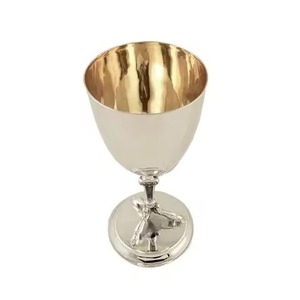 Elegant Brass/Copper <b>Wine</b> <b>Goblet</b> 301-450ml Capacity Classic Design for Bar Parties & Decorative Tableware - Product Image 1