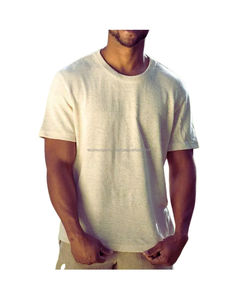 Camiseta formal para hombre con diseño bordado serigrafía patrón sólido estilo hecho de poliéster/material de punto de algodón - Product Image 4