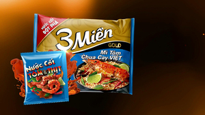 บะหมี่กึ่งสำเร็จรูป 3 มิเอ็น โกลด์ รสเนื้อตุ๋นสมุนไพร กล่อง ตราเวียดนาม 65 กรัม/ถ้วย ปรุงสุกใน 2-3 นาที ราคาประหยัด - Product Image 5