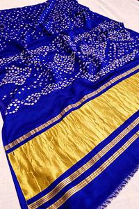 Nouveau design de sari Bandhej – Sari indien traditionnel teint à la main - Product Image 2