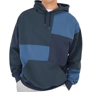 Sweat-shirts unisexes surdimensionnés en molleton personnalisés, 80 % coton, 20 % polyester, logo personnalisé, haute qualité pour hommes - Product Image 1