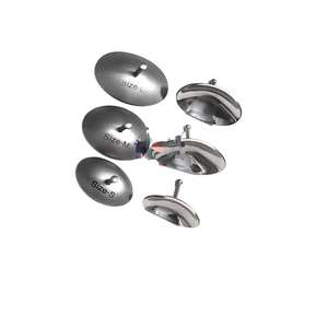 Corneal Eye Shield 6Pcs Stainless Steel Ophthalmic Protective Surgical Instrument Hospital Grade OEM <b>Small</b> Medium Large Pair - Product Image 1