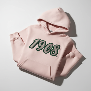 Sudadera con Capucha para Mujer, Corte Regular, con Logotipo Frontal Personalizado, Bordado Chenille Alpha Alpha 1908, Sudadera Ecológica de Felpa de Algodón - Product Image 2
