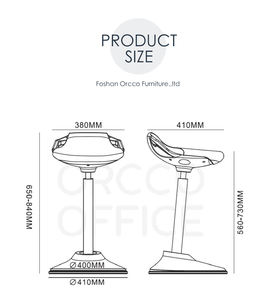 Tabouret <span class=keywords><strong>de</strong></span> bureau debout flexible ergonomique pour enseignants avec fonction d'inclinaison tabouret <span class=keywords><strong>de</strong></span> Support debout à hauteur réglable - Product Image 5