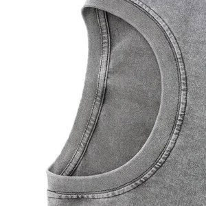 Custom Stylish Acid Wash Shorts <b>Set</b> Men Matching Two Piece Summer Casual Streetwear Look Crew Neck Casual summer shorts <b>Sets</b> - Product Image 4