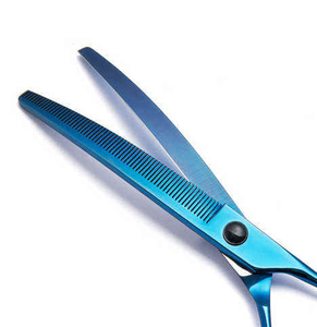 High Quality Customized Stainless Steel Pet Grooming Curved Thinner Thinning Shears - Product Image 3