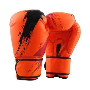 Guantes de Boxeo Profesionales de Cuero y Poliéster, Modernos, de Alta Calidad, Transpirables, Coloridos, que Absorben la Humedad, para Exteriores, 16oz, Venta al Por Mayor - Product Image 5