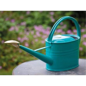 Regadera de Hierro Galvanizado Resistente a la Oxidación con Cabezal de Rociador en Forma de Rosa - Herramienta de Jardinería Decorativa de Estilo Rústico en Bronce Antiguo para Plantas - Product Image 3