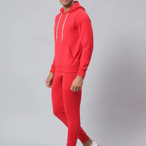 ชุดวอร์มผู้ชายแบบสวมใส่สบาย พิมพ์ลายตามสั่ง ขายส่ง สีพื้น ทรงเข้ารูป มีฮู้ด ระบายอากาศได้ดี เหมาะสำหรับฤดูหนาว แบบหนา ทรงขาบาน - Product Image 3