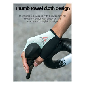Outdoors Sports <b>Gloves</b> Summer <b>Thin</b> Breathable Anti-skid Reflective Logo Cycling <b>Gloves</b> - Product Image 4
