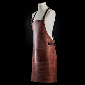 Tablier en cuir robuste pour travaux industriels, atelier de soudage, fourniture en gros, tablier en cuir haut de gamme pour restaurant LPN-0323 - Product Image 5