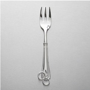 Ensemble de fourchettes élégantes en acier inoxydable, finition miroir haute brillance, résistantes à la rouille, couverts de mariage, design couleur argent - Product Image 1
