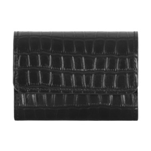 Genuine Leather Ladies RFID <b>Wallet</b> Black Crocodile Embossed Leather Clutch Women Purse Card Holder <b>Wallet</b> Wholesale Manufacturer - Product Image 1
