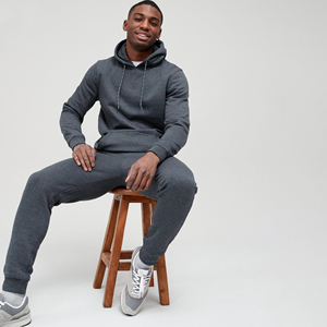 Custom Made <b>Plain</b> Fleece <b>Tracksuits</b> Men Slim Fit <b>Tracksuit</b> for Men Customized Adults New Design Grey <b>Tracksuit</b> - Product Image 6