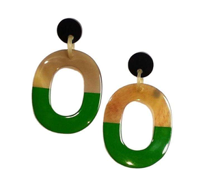 Boucles d'oreilles en corne de buffle naturelle de qualité supérieure ZEHRA INDUSTRIES, élégantes, 100% naturelles, imperméables, faites à la main, taille personnalisée, cadeau d'affaires - Product Image 4