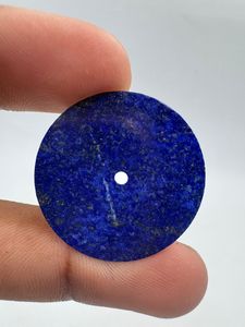 Cadran de montre classique en pierre de lapis-lazuli naturel, coupe plate, 28 mm, pierre précieuse bleue, trou central de 2 mm, cadran de montre personnalisé, marque K Gems - Product Image 2