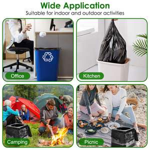 4 Rotoli di Sacchi per Rifiuti Usa e Getta Inodori da 5,3 Galloni, Sacchi Neri Resistenti alle Perdite, Cestino Portatile per la Casa - Product Image 5