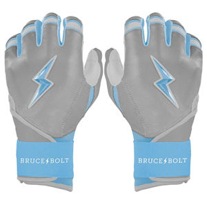 ถุงมือตีเบสบอลรุ่น Ian Happ Signature Series แบบยาว สีเทา ผลิตจากผ้าสแปนเด็กซ์และโพลีเอสเตอร์ สำหรับฝึกซ้อมเบสบอล ยี่ห้อ BRUCEBOLT - Product Image 1