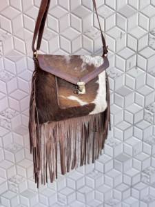 Nouvel arrivage de sac à main à franges en fourrure de vachette de style occidental Sac à bandoulière Sacs à franges de bohème Cheveux à cacher Sacs à franges de gitane de créateur - Product Image 3