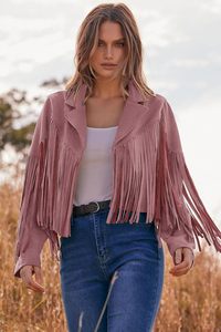 Highest Quality Long Sleeve Lightweight Durable Slim Fit New Arrival Pink Women's Genuine <b>Sheepskin</b> Leather <b>Jacket</b> - Product Image 3
