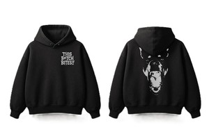 <b>Men</b> Regular Fit Hooded Sweatshirt <b>Black</b> 100% Cotton Fleece Solid Casual Winter Wear - Product Image 3