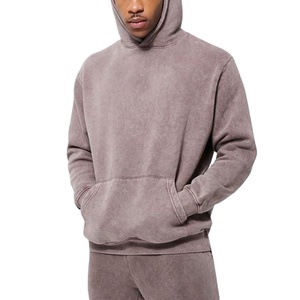 Nuevo Chándal Casual de Invierno para Hombre, a la Moda, con Lavado Ácido y Bordado, 100% Algodón, Forro Polar Transpirable, Estilo Urbano - Product Image 5