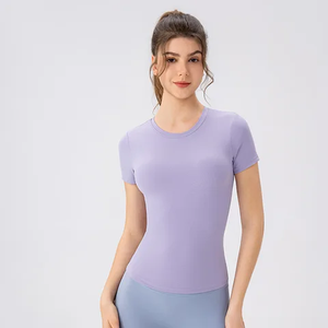 Camiseta para mujer 100% algodón, lisa, sin estampado, para uso casual, camiseta de alta calidad hecha en Tailandia. - Product Image 5