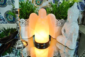 Lampes en sel de l'Himalaya raffiné en gros, forme angulaire, avec emballage en sac, lampes en sel de l'Himalaya de haute qualité - Product Image 5