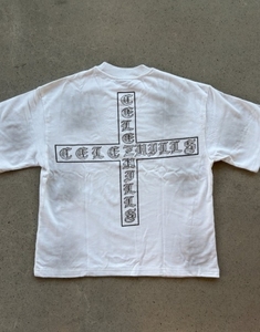 T-shirt blanc à manches courtes pour homme, col rond, style décontracté, motif d'arbre peint à la main, jersey 100% coton, coupe régulière, séchage rapide - Product Image 6