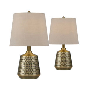 Lámpara de Mesa de Latón Antiguo Estilo Rústico con Pantalla de Lino Crema, Perfecta para Sala de Estar, Dormitorio, a un Precio Razonable - Product Image 4