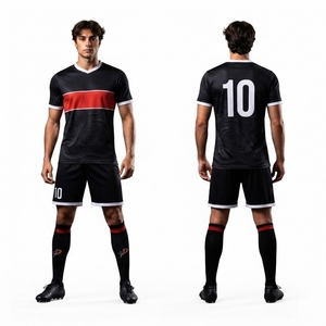 Uniformes de Fútbol de Poliéster de la Mejor Calidad con Diseño Personalizado y Servicio de Impresión de Logotipo OEM para Ropa Deportiva con Nombre y Estilo para Adultos - Product Image 5