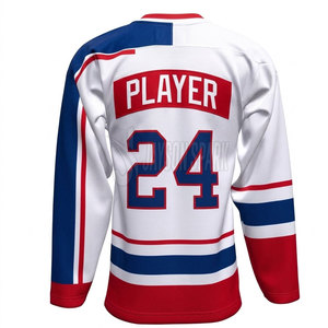 Jersey de Hockey sobre Hielo Transpirable a Precio Económico, 100% Poliéster, Diseño de Logotipo Personalizado, Más Vendido para Venta en Línea - Product Image 2