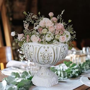 Maceta de Hierro Estilo Romano Vintage, Maceta Decorativa Clásica para Plantas de Interior y Flores Secas - Product Image 4