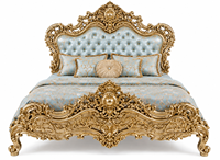 Ensemble de meubles de chambre à coucher de luxe sur mesure, en teck sculpté à la main, comprenant un lit king size, une armoire, une coiffeuse et des tables de chevet, pour la maison au Royaume-Uni